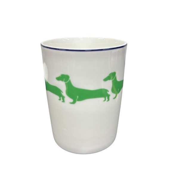 Kate Spade Wickford Dachshund Tidbit Dessert Plate 5.75" Lenox Mug 4" EUC Set - Picture 8 of 11